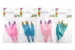 4Pc Glitter Top Craft Feathers