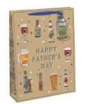 Fathers Day Father Day Beer Kraft Medium Bag