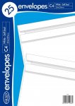 County C4 White Self Seal ( 324mm X 229mm ) 25 Pack