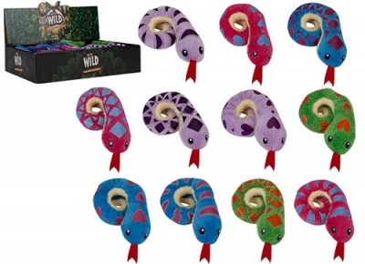 Colour Snake Plush Magnet 7cm