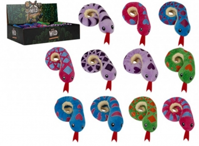 Colour Snake Plush Magnet 7cm