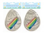 Easter Wooden Hanging Easter Eggs 2 Pack