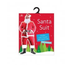 Santa Suit ( One Size ) Adult Fancy Dress Costume