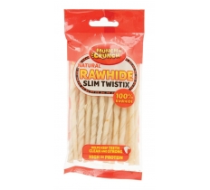 Natural Rawhide Twist Sticks 80G