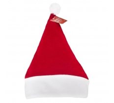 Deluxe Santa Hat Soft Feel With Pom Pom