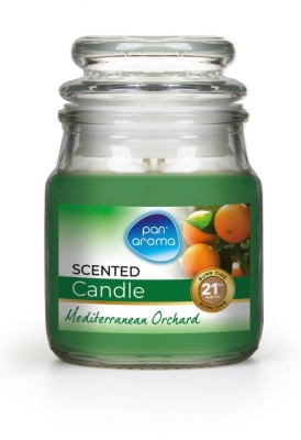Small Jar Candle With Lid Mediterranean Orchard