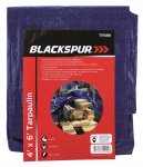 Blackspur 6' ( 1.8M ) X 4' ( 1.2M ) Tarpaulin - Blue