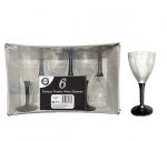 Deluxe Plastic Wine Glasses 6 Pack