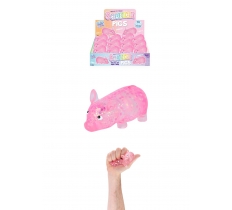 Sparkly Pig Squeeze Toy with Sugar Maltose (9.5cm)