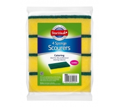 Catering Sponge Scourer Block Shape 4 Pack ( Kod:391 )