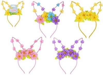Spring/Summer Flower Bunny Headband
