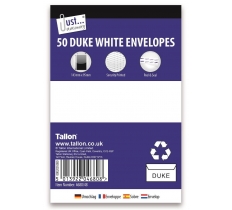 Tallon 50 Duke White Peal & Seal Envelopes 80Gsm