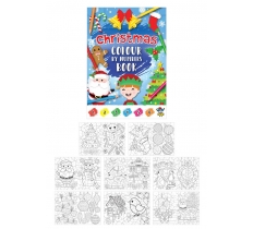 Christmas 10.5cm Colour By Numbers Book X 48 ( 10p Each)