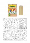 Eco-Friendly' Mini Jungle Animal Colouring Set (14cm x 10cm)