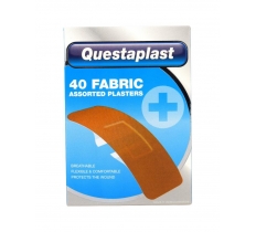 Questaplast Fabric Plasters 40 Pack ( Assorted Sizes )