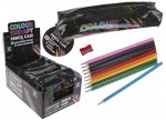 Adult Colour Therapy Pencil Case With 10 Pencils & Sharpener