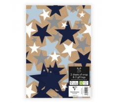 2x Star Gift Sheet and 2x Gift Tags included