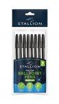 Pull Cap Ballpoint Pens 8 Pack