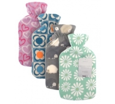 Hot Water Bottles with Printed Fleece Cover