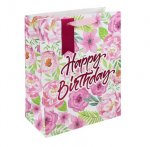 Happy Birthday Floral Large Gift Bag