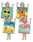 Mini Kids Hooded Poncho Pal Beach, Bath Towels 50x100cm