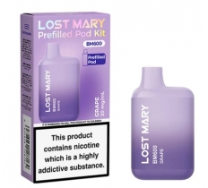 Lost Mary BM600 Prefilled Pod Kit Grape X 10 Pack