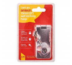 Amtech 75mm ( 3" ) Self Locking Hasp