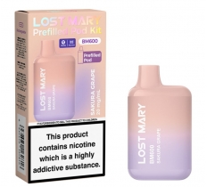 LOST MARY BM600 Prefilled Pod Kit Sakura Grape x 10 Pack