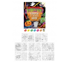 Book Fun Colour By Numbers Halloween X 48Pcs ( Sale By Pack )