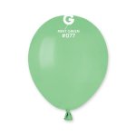 Gemar 5" Pack 50 Latex Balloons Mint Green #077