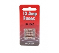 13Amp Fuses Red Grey On A Card