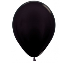 Sempertex Black Mettalic 5" Balloons Pack Of 100