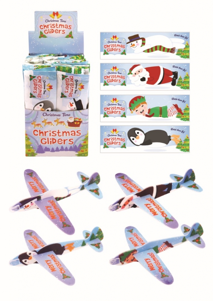 Christmas 17cm Gliders X 48Pcs ( 13p Each ) ( Sale By Pack ) - Click Image to Close