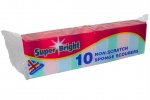 Superbright Non Scratch Sponge Scourers 10 Pack