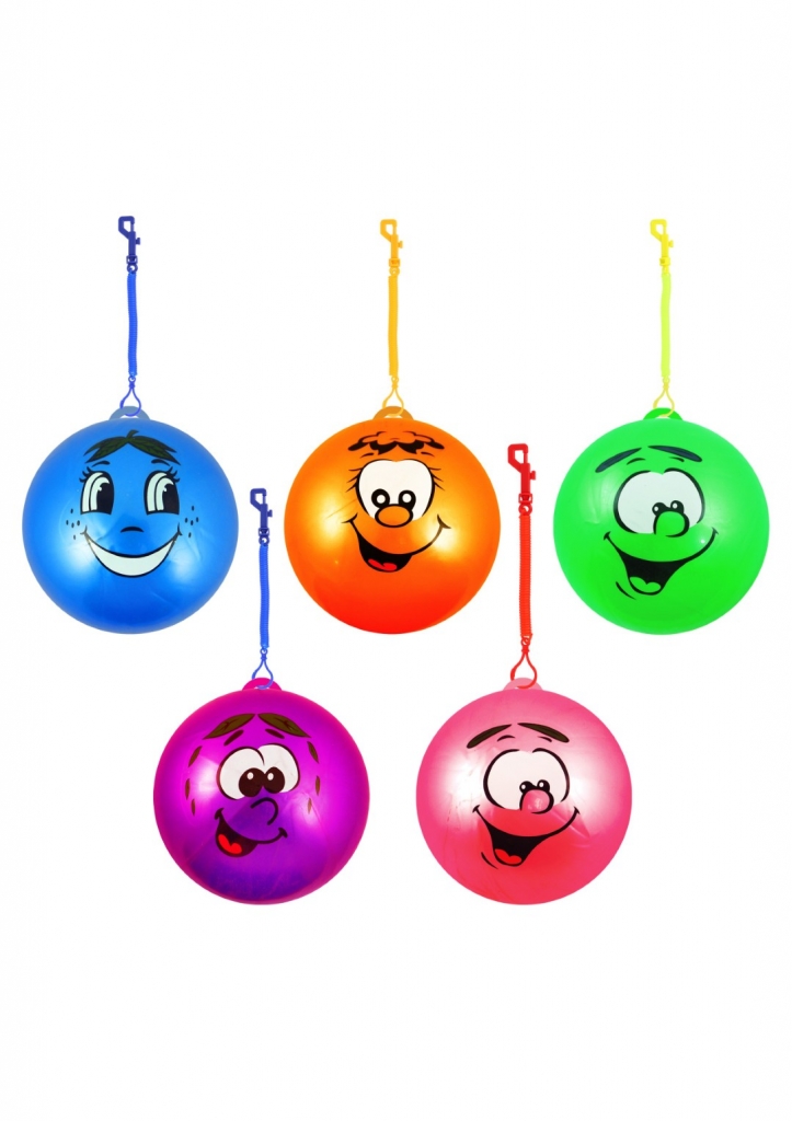 Smiley Face 10" ( 25cm ) Fruit Scented Ball With Keychain - Click Image to Close