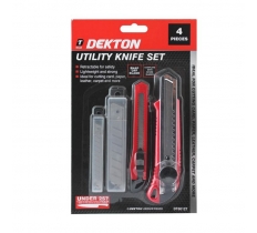 Dekton 2 Pack Knife + 5 Piece 9mm Blades + 5 Piece 18mm