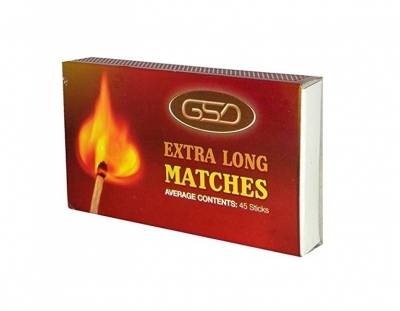 GSD Extra Long Safety Matches (12 Pack)