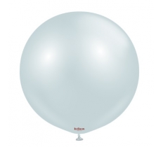 Kalisan 24" Aura Ice Blue Latex Balloon 2 Pack