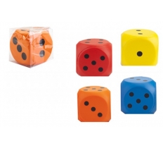 Squeeze Squishy Dice 7cm ( Assorted Colours )