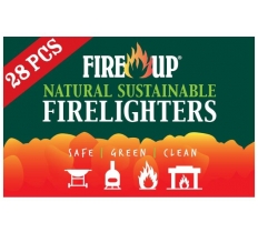 Fire Up 28 Firelighters Natural Sustainable