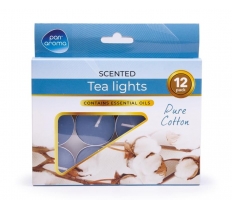 Tea-lights 12pack Colour Pure Cotton