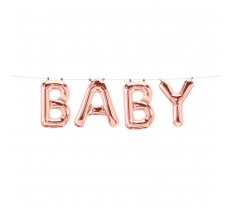 BABY FOIL BALLOON IN ROSE GOLD