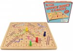 Retro Wooden Board Snakes And Ladders