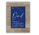 Father's Day Wooden Frame 6" x 4"