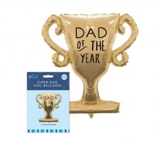 Fathers Day Dad Trophy Foil Balloon 34" X 26"