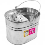 14L Metal Mop Bucket - Galvanized