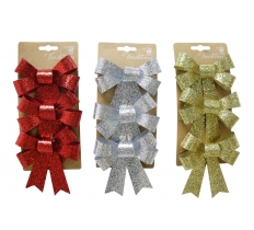LUXURY GLITTER DELUXE BOW SMALL 3PCS