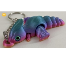 3D Printed Dinosaur Lying Down Keyring Toy