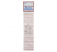No. 1 Teacher Bookmark 3 Pack