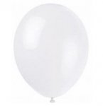 12" Premium Latex Balloons 10 Pack Linen White